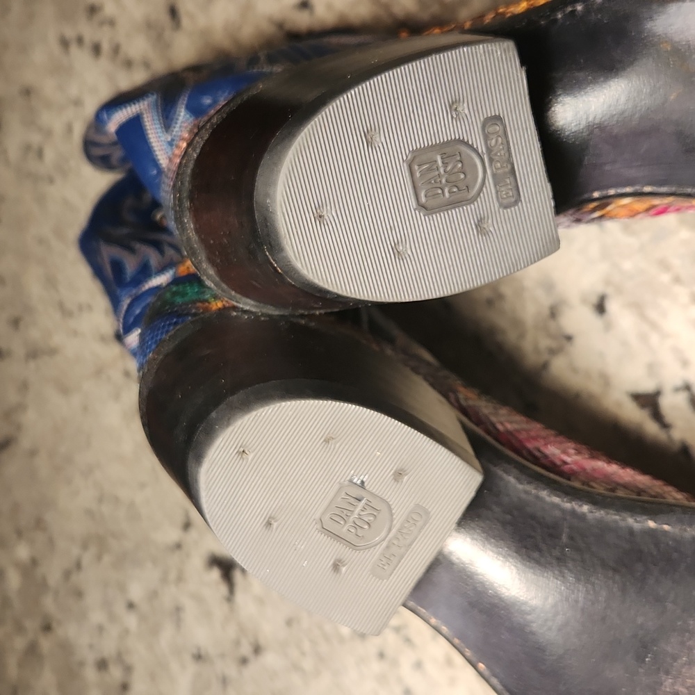 Vntg Dan Post Python Boots Sz.6 - image 7